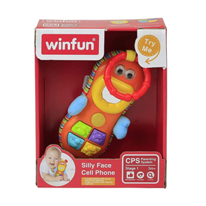 آویز موبایلی موزیکال وین فان _ Winfun _ Silly Face Cell Phone مدل 00608 _اسباب بازی